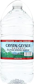 Crystal Geyser Alpine Spring Water, 1 Gal Bottle, 6/Carton
