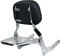 Vista 4 de YHMOTO Respaldo Trasero de Asiento para Pasajero con Portaequipaje para Honda Shadow Aero 750 VT750C 2004-2023 (Cromo)