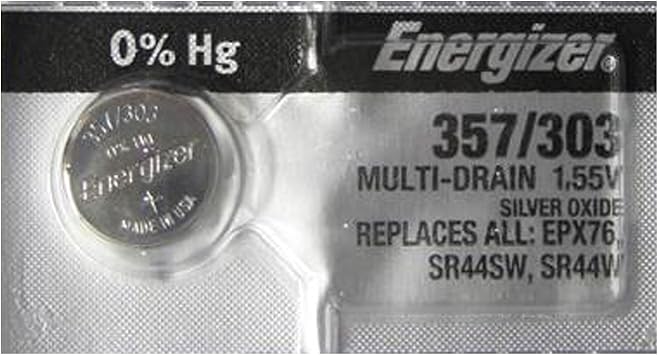 Energizer 357 / 303 SR44 AG13 Silver Oxide Watch Battery
