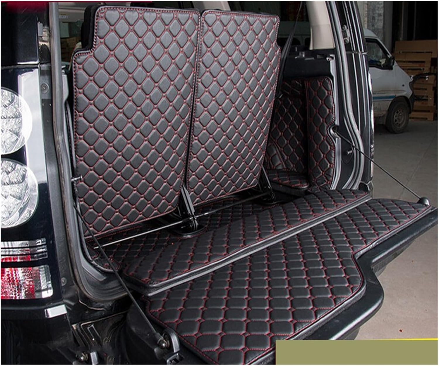 車用 ラゲッジマット トランクマット ために 土地 ために ローバー ために ディスカバリー用 4-2010 7 席防水ブーツカーペ