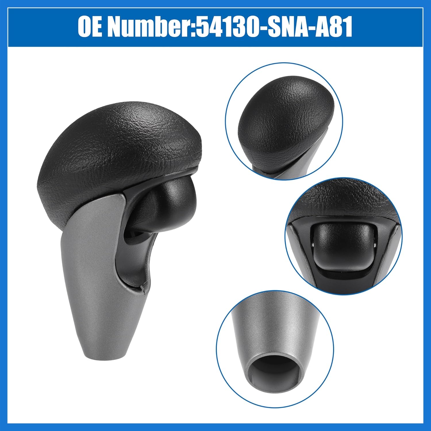 Automatic Gear Shift Knob Handle Fit for Honda Civic 2006-2011 No.54130SNAA81 - Pack of 1 Auto Accessories