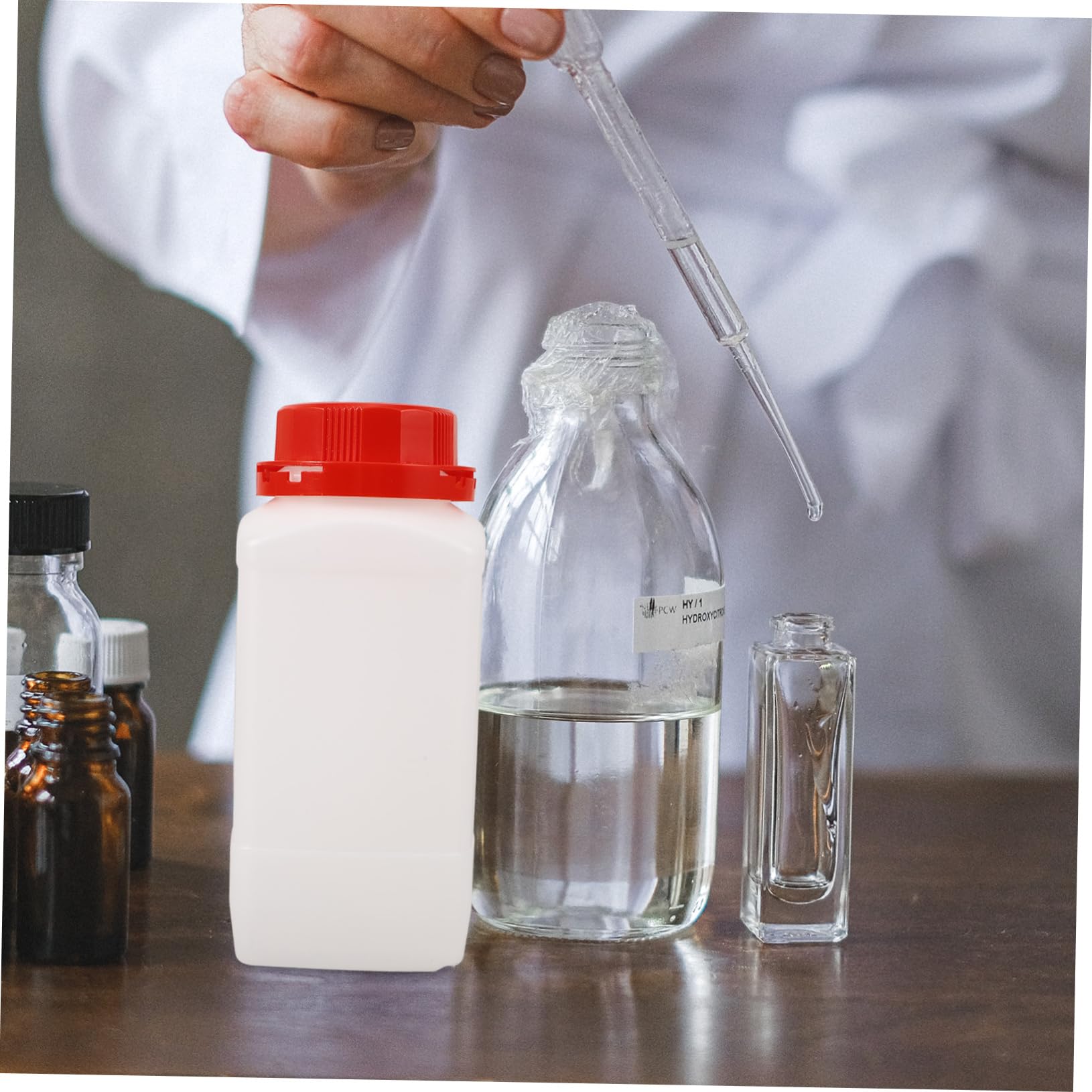 GLEAVI 8stücke Chemikalienflasche Leere Pe Flasche Für Laborproben Auslaufsicherer Kunststoffbehälter Mit Sicherem Verschluss Und Stilvollem Design Für Vielseitige Anwendungen