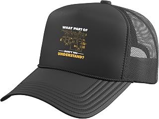 Electrician Wiring Diagram Funny Electronics Engineer Trucker Hat with Adjustable Mesh Back