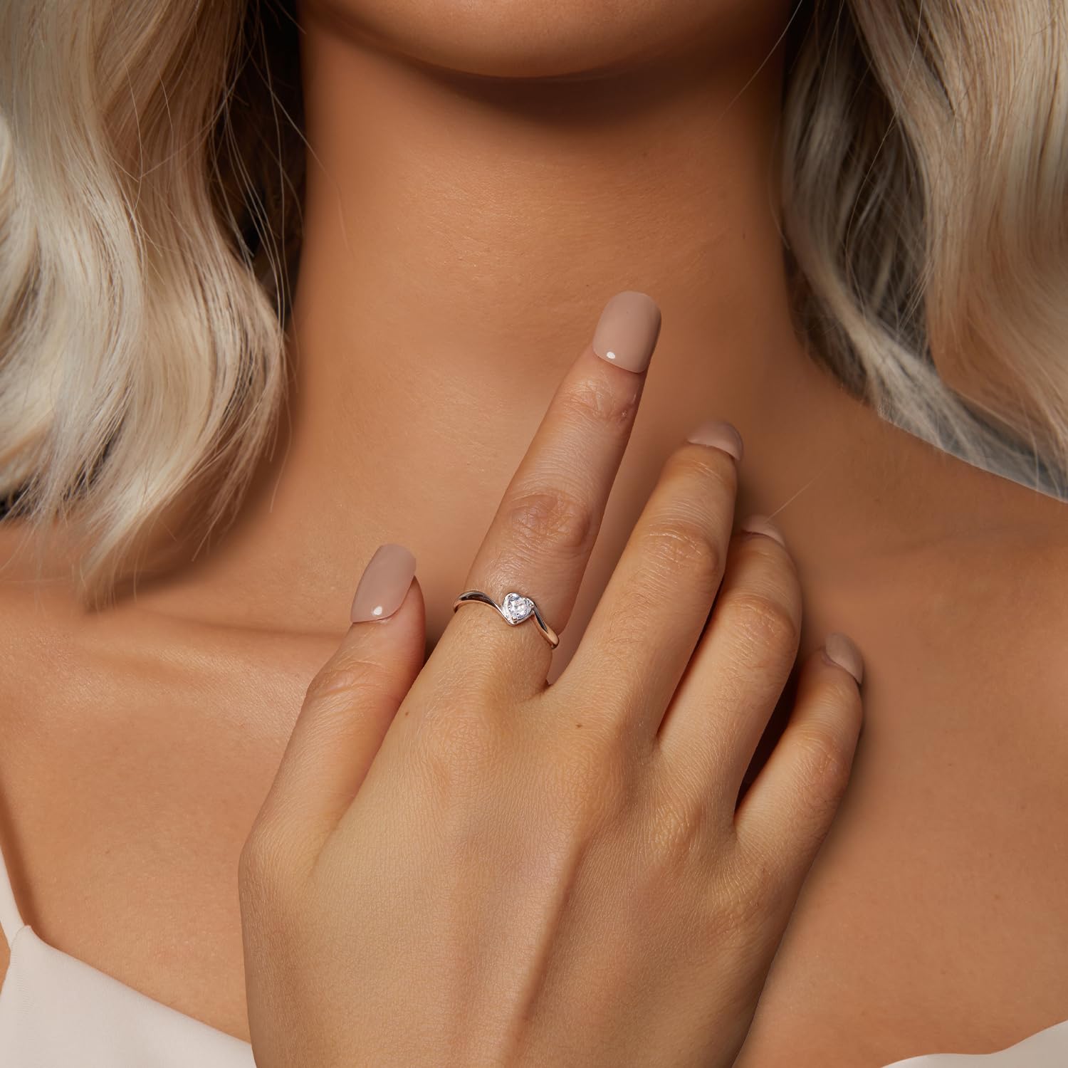Moissanite pierścionki dla kobiet 925 srebro utworzono cyrkon obrączka D kolor VVS1 serce gruszka poduszka okrągły krój