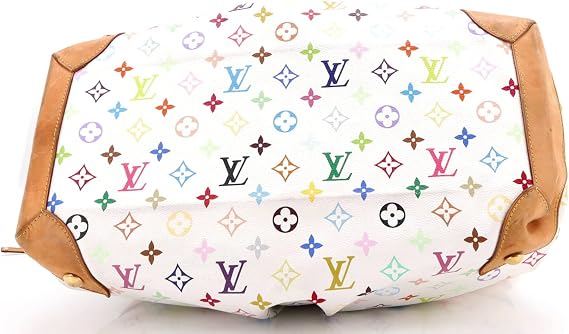Pre-Loved Ursula Handbag Monogram Multicolor, White