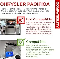 Vista 3 de Auriculares compatibles con Dodge & Chrysler uConnect VES Car OEM sistemas de video auriculares se adapta a Town and Country Grand Caravan Durango
