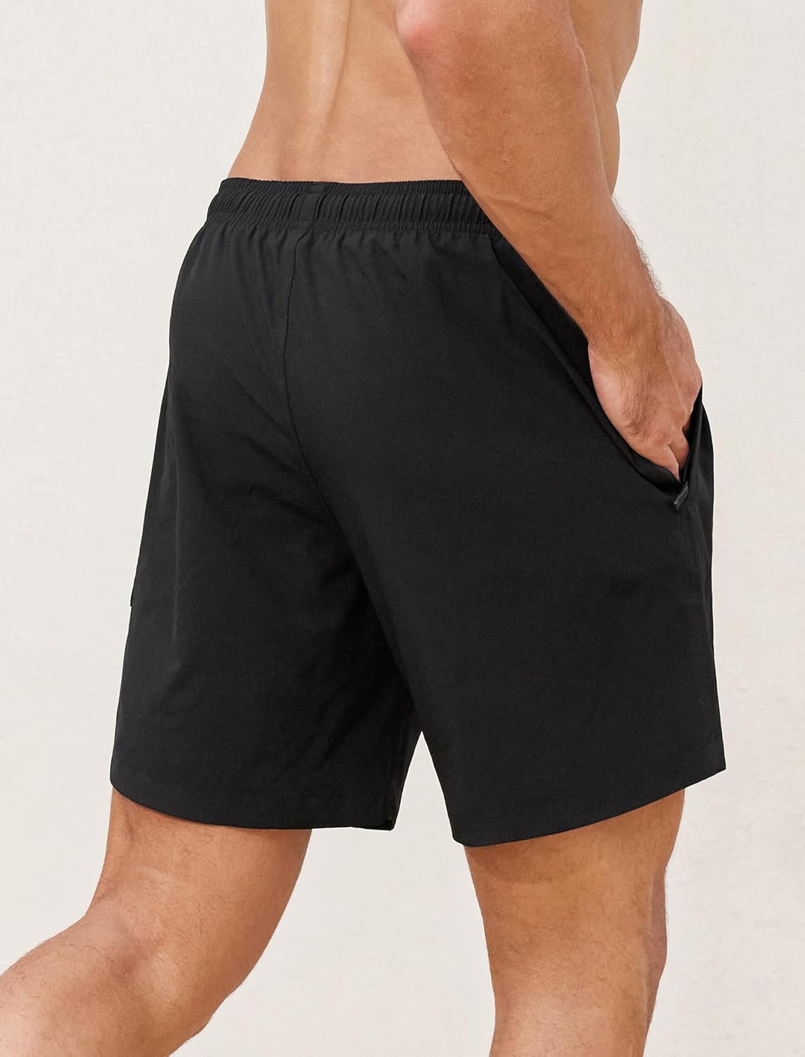 SILKWORLD Mens Swim Trunks 6" Quick Dry Bathing Suit Beach Swimming Shorts with Compression Liner and Zipper Pockets - Image 2