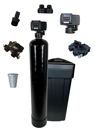 Fleck 5600 SXT Whole House Water Softener 64,000 Grains Ships Partially Loaded with Resin in the Tank
