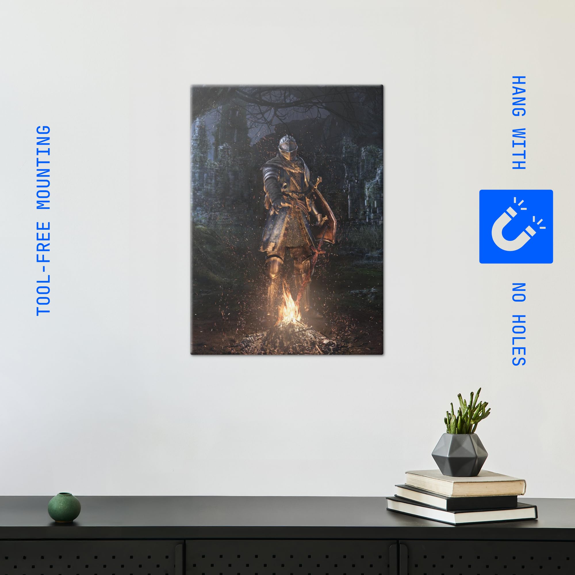 Displate Édition Limitée Dark Souls - A Moment's Respite - Poster Métal Collector