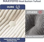 MAXYOYO Folding Sofa Bed, Convertible Chair with Pillow and Back Support, Portable Fold Out Chair Bed Comfy Floor Sofa Lounge for Living Room Bedroom, Beige, Twin