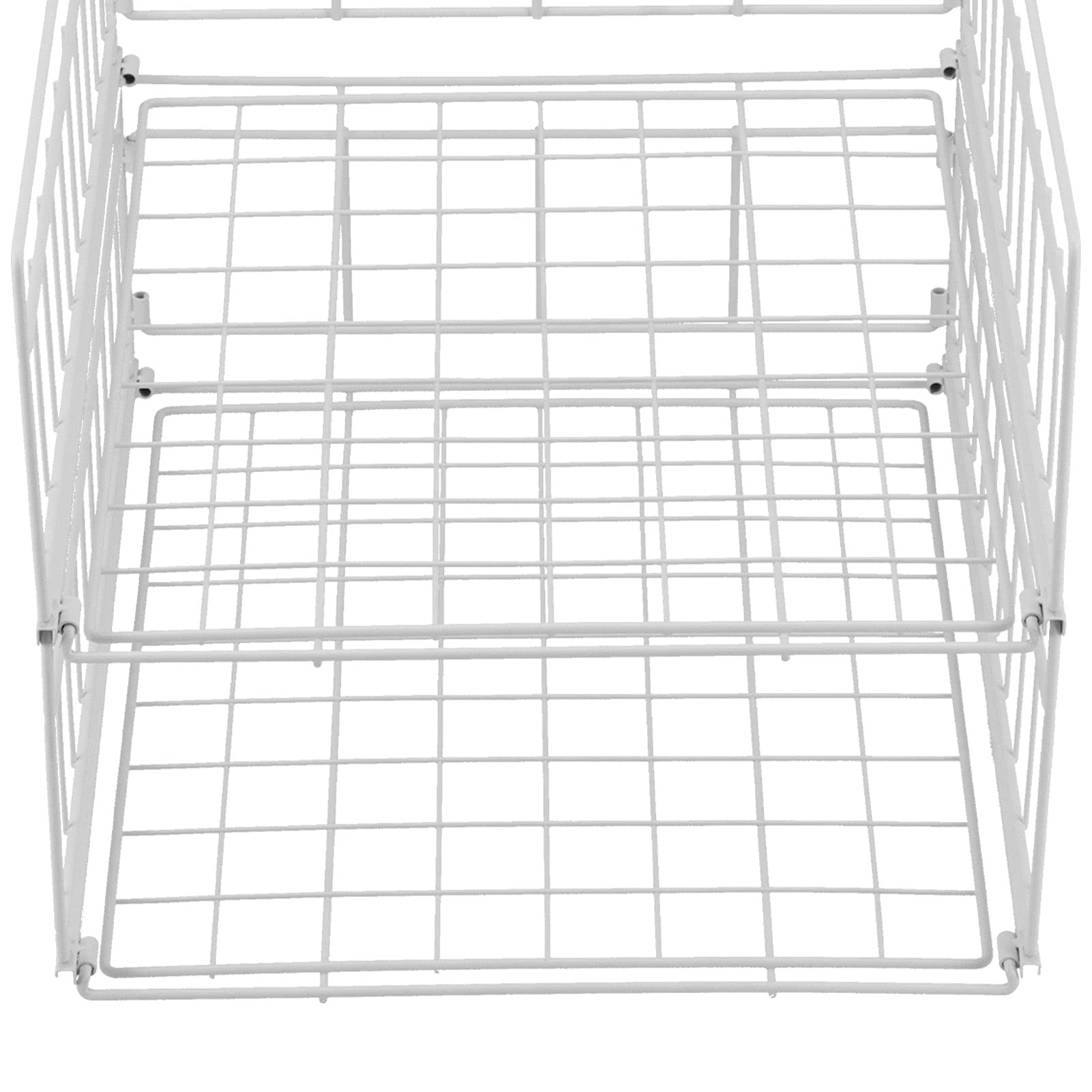 Aramox Estante de Almacenamiento de Cocina Estante de Almacenamiento de Especias de Hierro Forjado 40 X 34,5 X 32 Cm Organizador de Gabinete Desmontable para Gabinetes de Despensa, Armario, Baño,