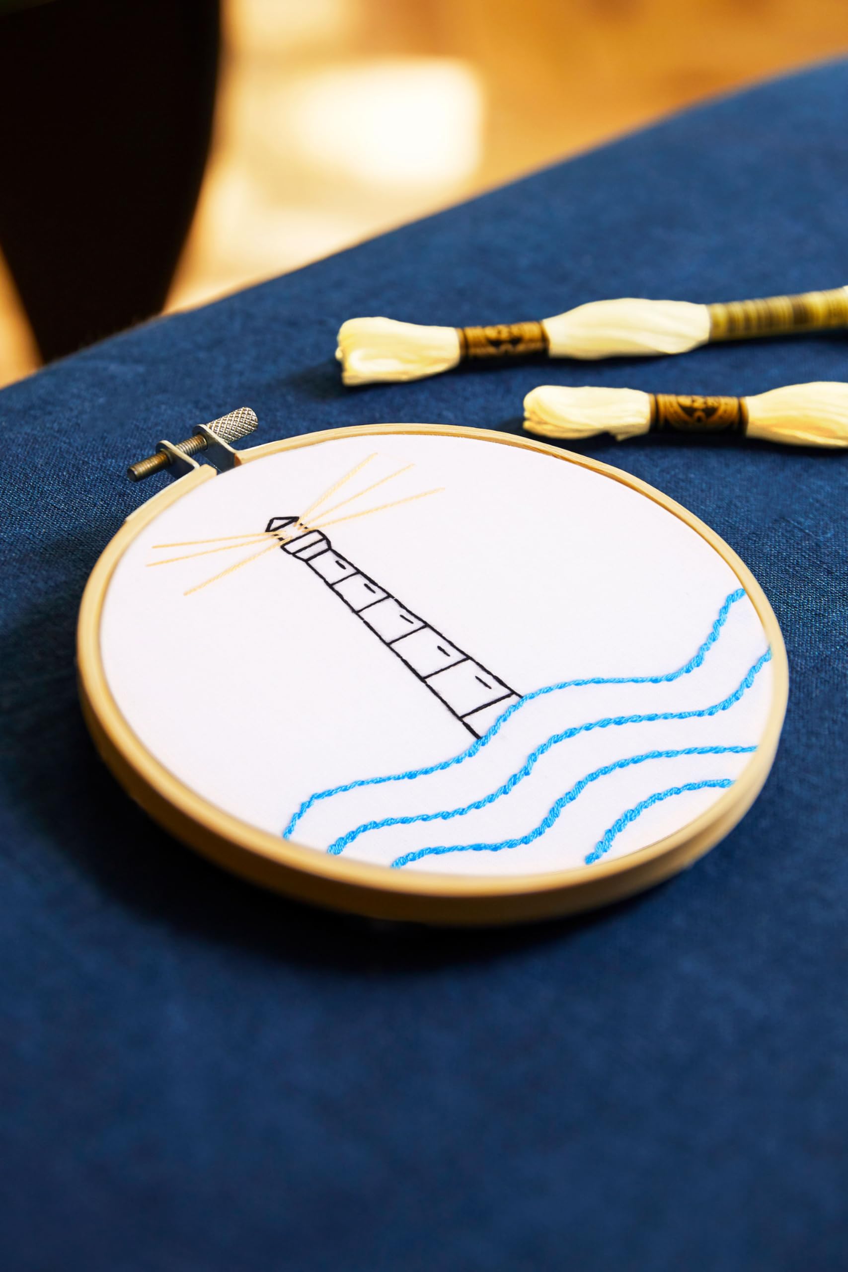 DMC Embroidery Kit Lighthouse by Kseniia Guseva - Easy
