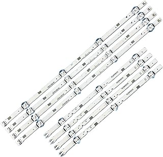 HABITZ LED Backlight Strip 7 Lamp Compatible with 43"-FHD-L R TV V8DN-430SMA-R0 430SMB UA43N5380 UA43N5300 UE43N5000 UA43N5100 UN43J5290 (Color : Kit 8pcs for 1 TV)
