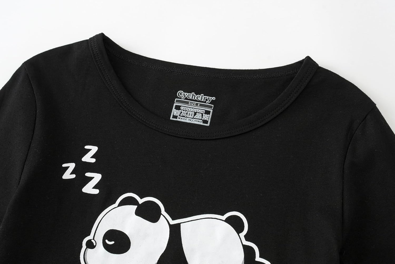 CYCHELRY Big Girls Cartoon Pajamas Cute Soft Long Sleeve Cotton Nighty PJS 2PCS Sleepwear Set Size 6-16 - Image 2