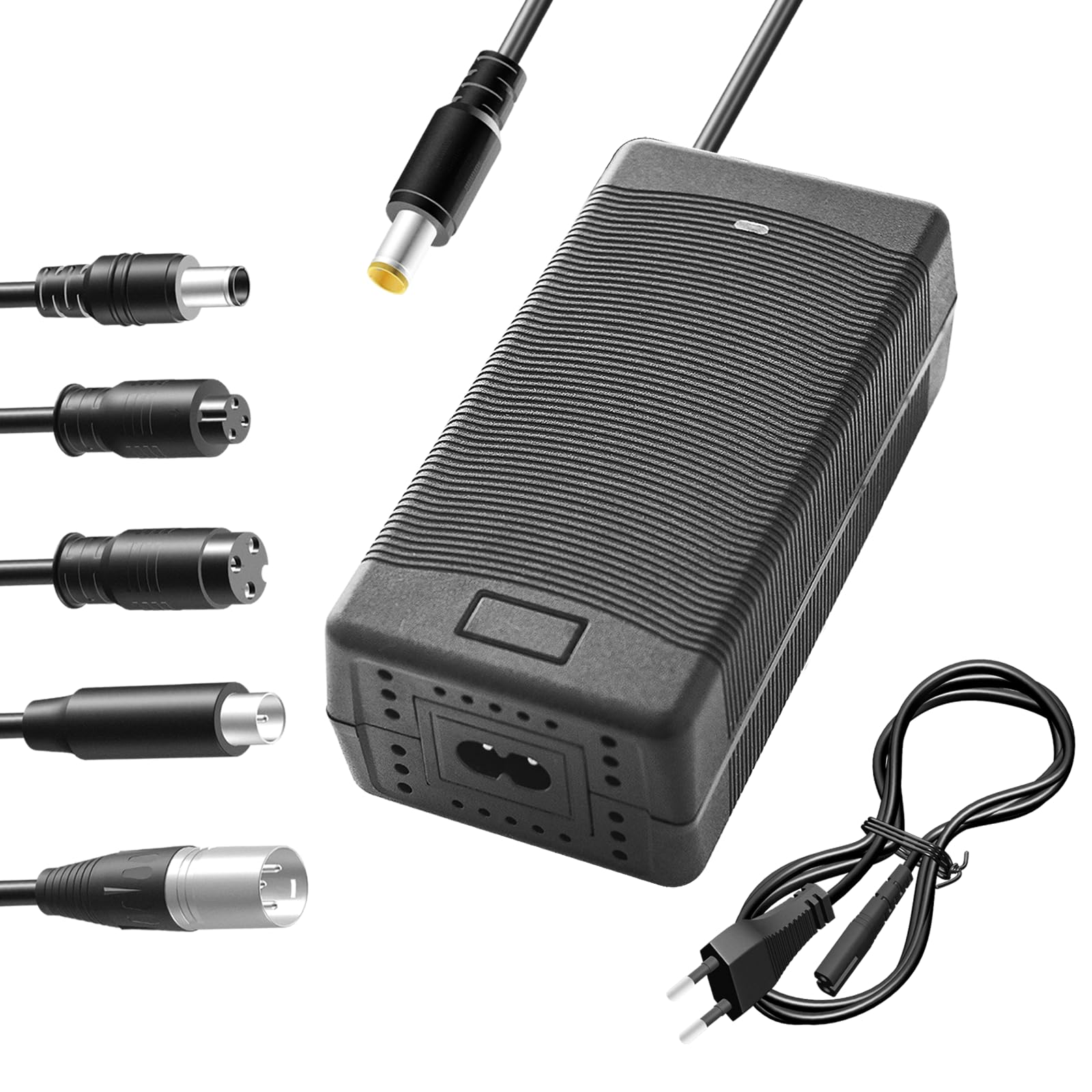 Yasco Lithium Battery Charger Multiple Plug for Electric Bicycle, Scooter, E-Bike, Boat, Xiaomi Li-ion Battery Charger Multiple Connector (58.8 V 2 A+6 Pieces Connector)