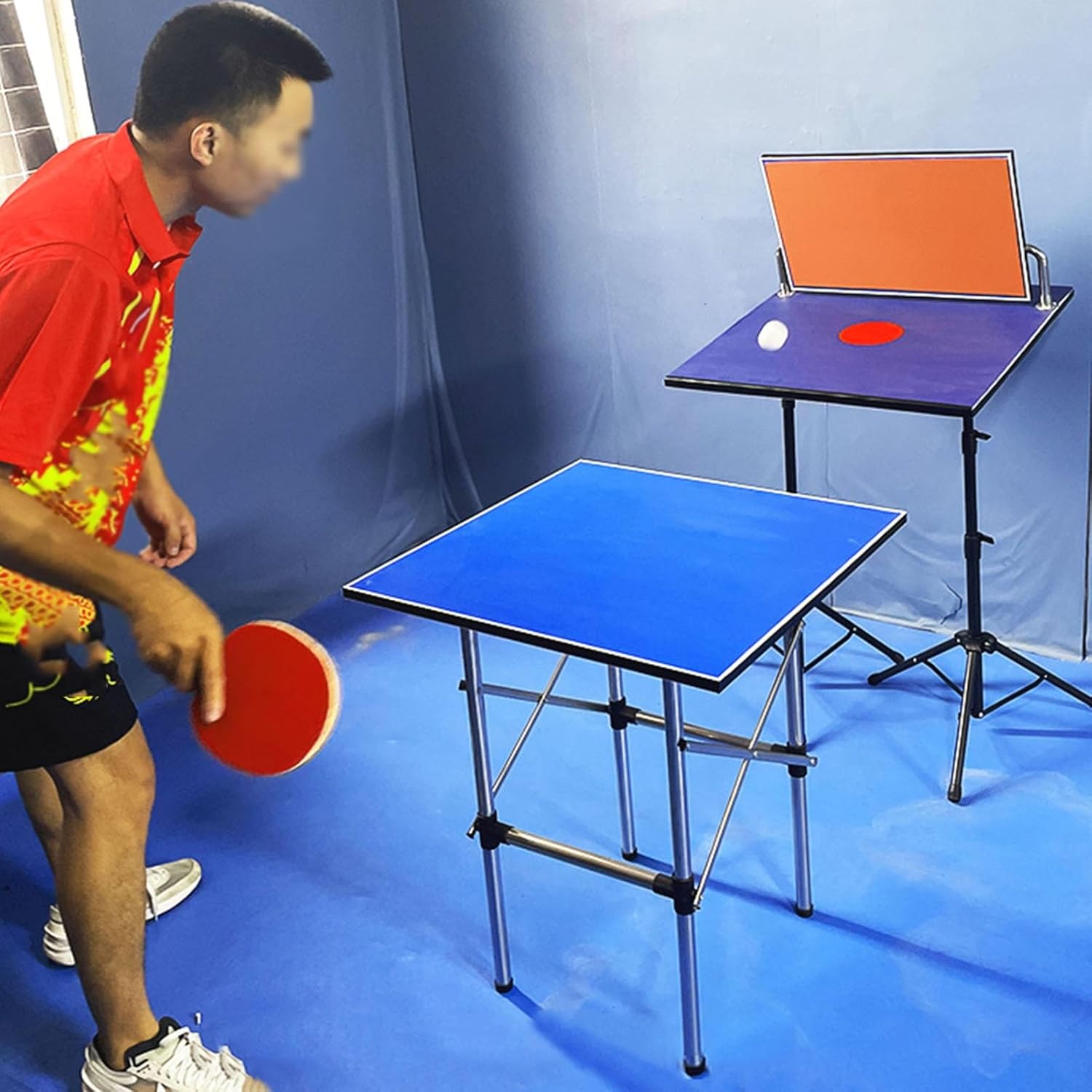 Table Tennis Return Board Self-Training Table Tennis Return Board Equipment Table Tennis Practice Device Self-Learning Table Tennis Accessories Easy to Install