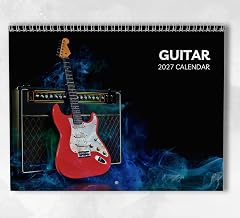 Guitar Calendar 2027: Monthly Wall Calendar with Notes, Hanging A3 Size, Includes key dates & holidays