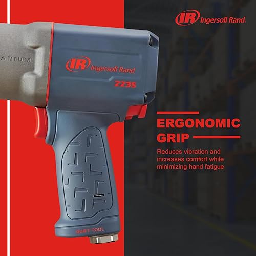 Miniatura 11 de Ingersoll Rand 2235TIMAX-O Llave de impacto neumática de 1/2 pulgada, torque de 1350 ft-lb, caja de martillo de titanio, retenedor de anillo