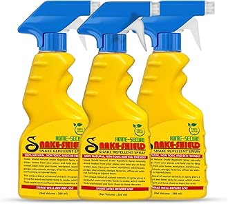 Home-Secure Snake Shield Snake Repellent Spray |Natural Herbal Snake Away Spray | Pet Safe, Non-Toxic, Bio Degradable | Snake Repellent For Outdoors Indoors (Pack of 3)
