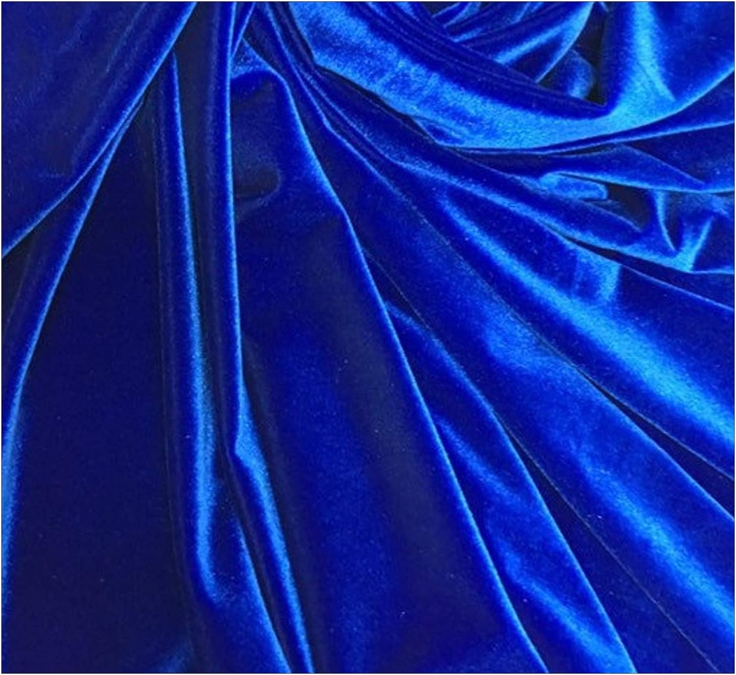 Stretch Velvet Fabric by 3 Yards 9 Feet in Royal Blue Color with Soft and Stretchy Stuff, Ideal for Sewing Costumes Craft of DIY by Apparel Perfect for Tables, Curtains & Sofa for Home Decoration.