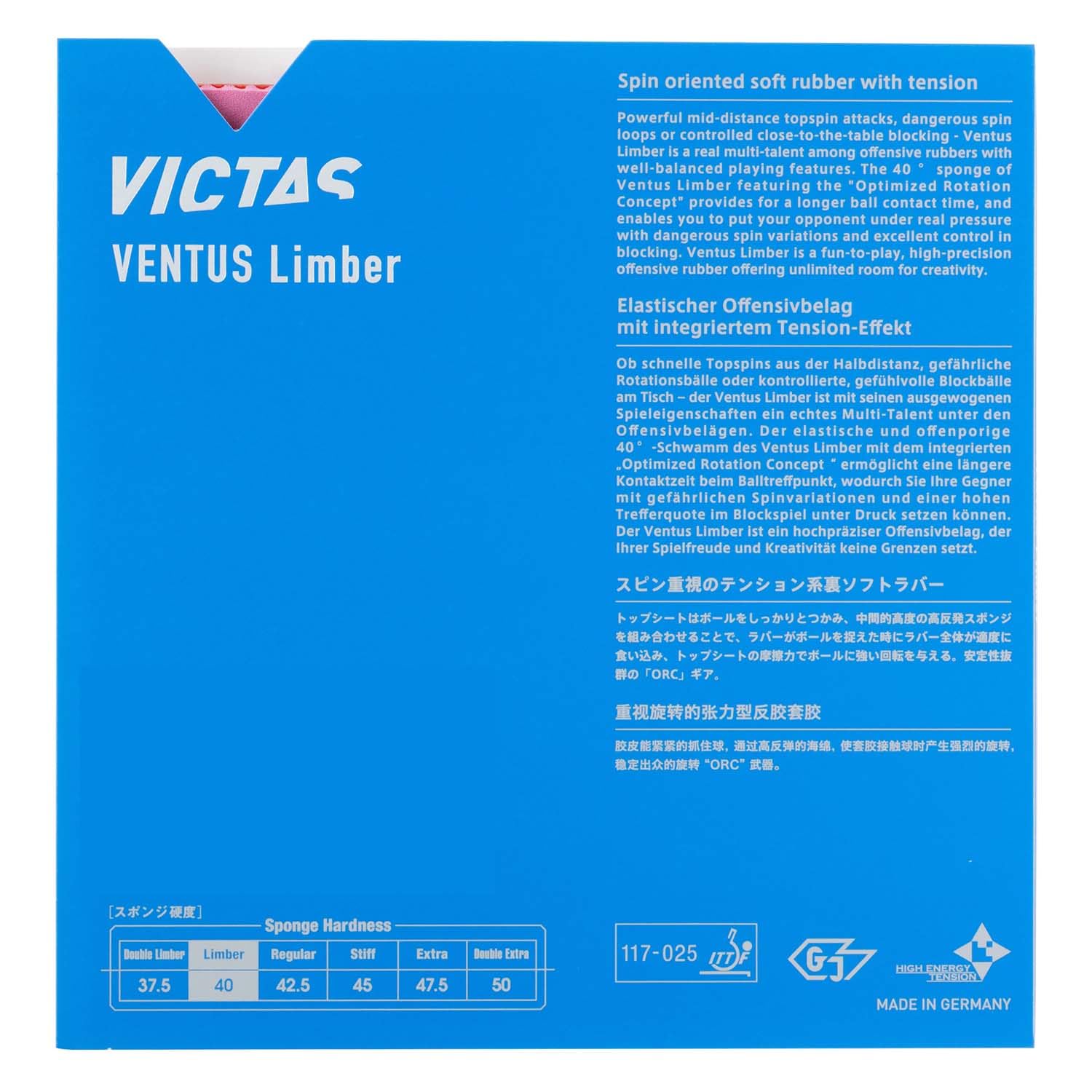 VICTAS Ventus Limber 2.0 R