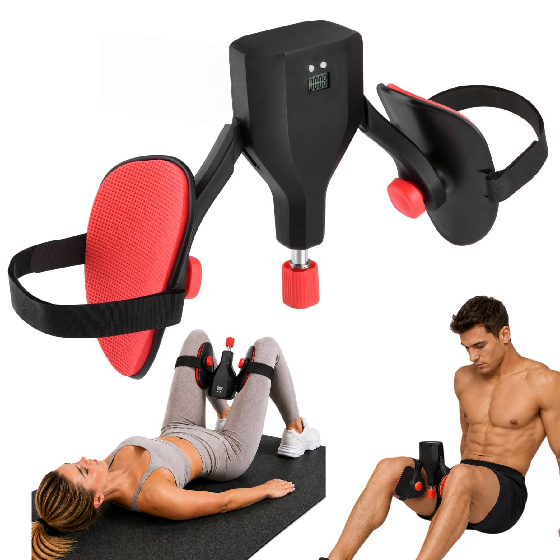 Thigh Trainer Master, 22-77lbs Adjustable Inner Thigh Exerciser for Pelvic Floor Strengthening, Kegel Exercise Equipment for Women and Men, Leg Shaping, Yoga and Home Workout
