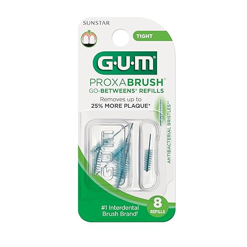 Miniatura 43 de GUM Proxabrush Go-Betweens - Recambios anchos - Compatible con mango permanente GUM - Cepillos interdentales reutilizables - Púas dentales de cerdas