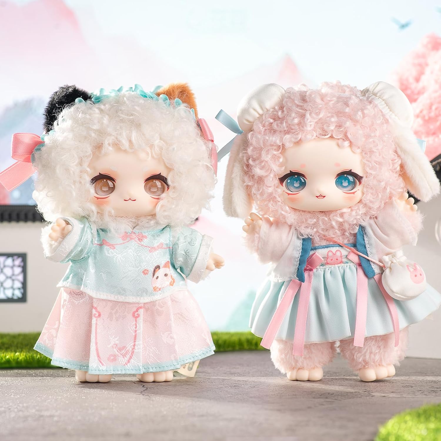 CALEMBOU Plush Doll Blind Box, Nagi Mountain and River Romance Series Mystery Blind Figure, Kawaii 1 of 6 Possible Collectibe Vinyl Plush Toys Birthday Gifts (Mountain and River Romance Series) - Image 2