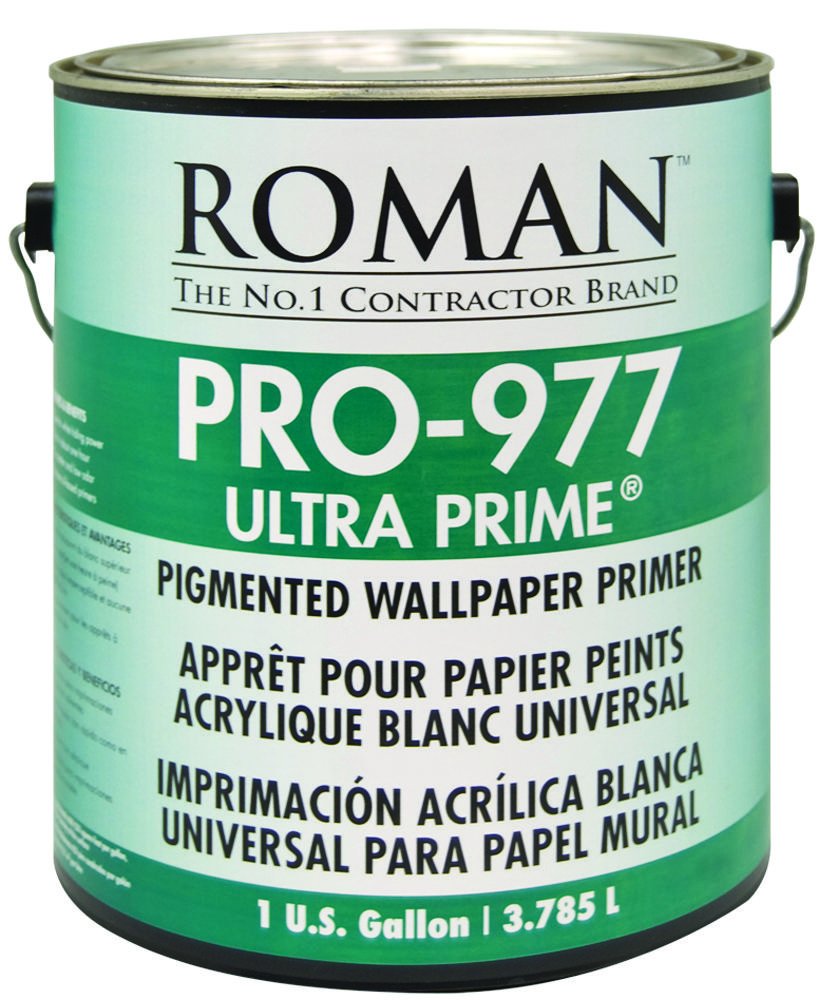 ROMAN Products 10301 PRO-977 Ultra Prime White Wallpaper Primer, 128 Fl Oz (Pack of 1)