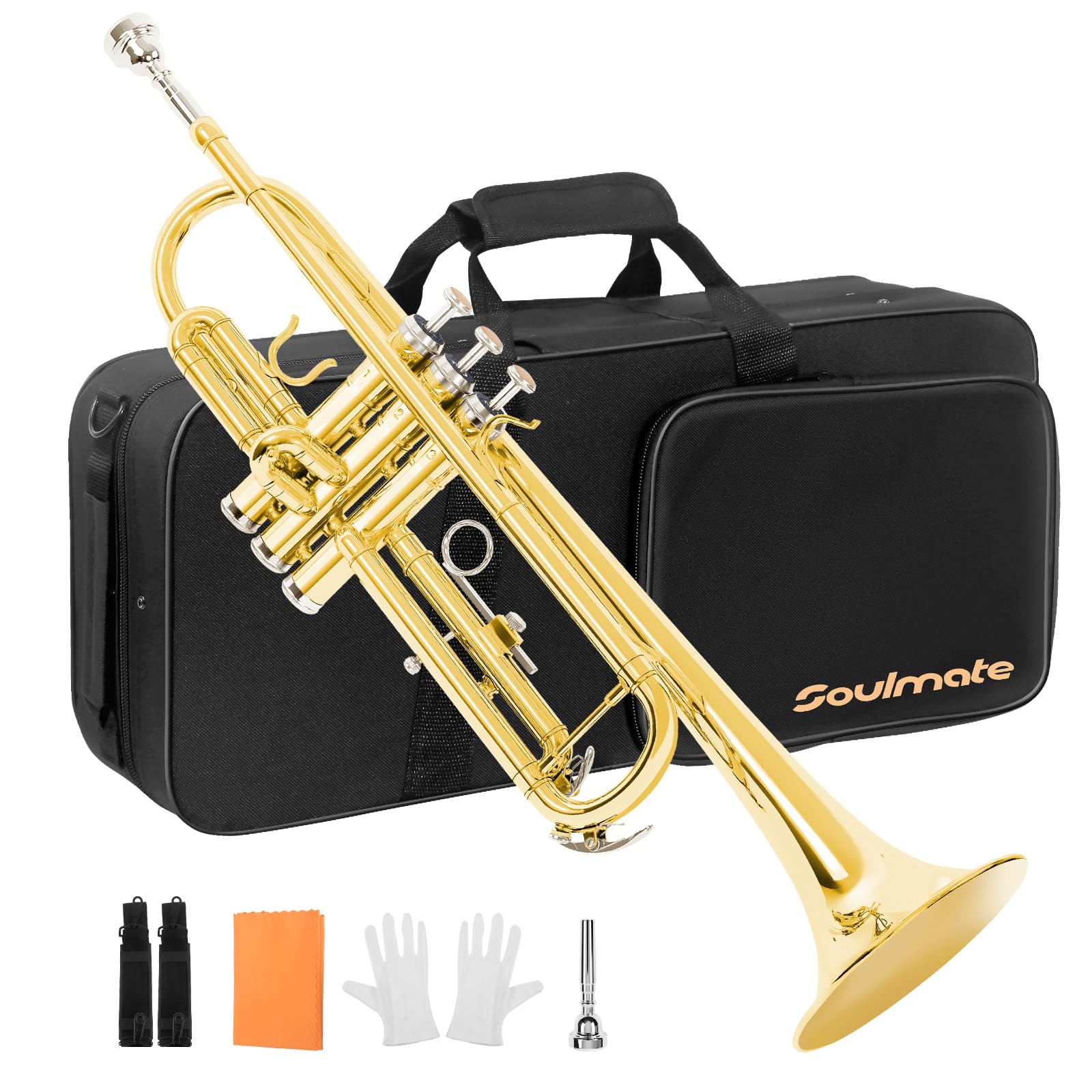 Amazon.com: Soulmate Bb Standard Trumpet Set for Beginner, Brass