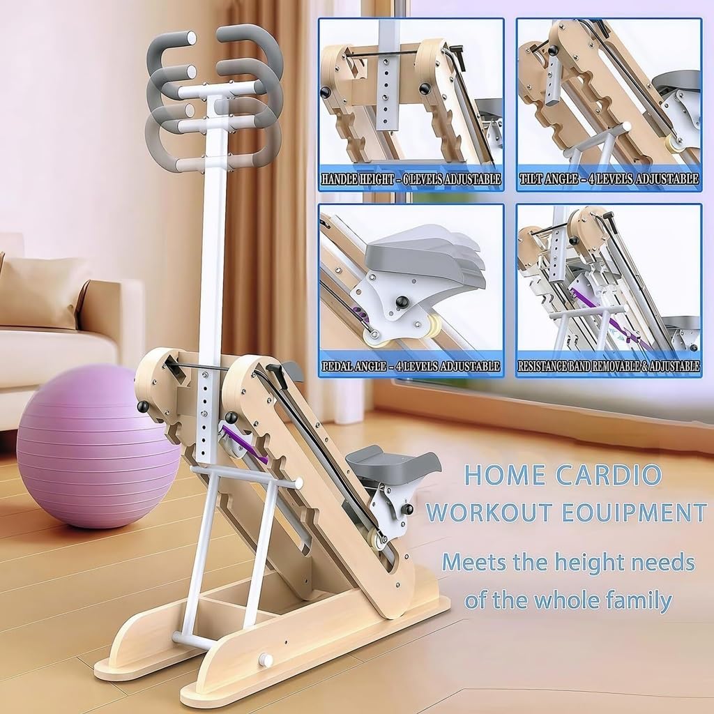 Macchina multifunzionale per scalare le scale, attrezzatura per esercizi stepper per palestra domestica allenamento fitness con resistenza regolabile