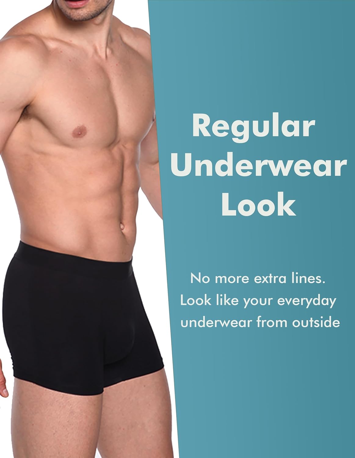 AIRCUTE Washable Absorbency Urinary Incontinence Underwear for Men Bladder Leakage Protection Boxer Briefs, 3 Pack - Image 4