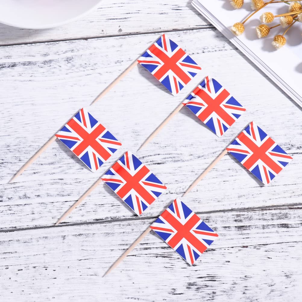 Kit Com 15 Bandeiras De Mão Union Jack - Mini Bandeiras UK Com Haste 30 Cm Para Festas, Eventos Esportivos E Decoração