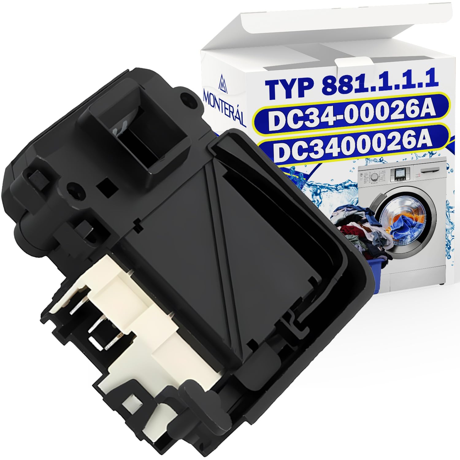 Door Lock Washing Machine Type 881.1.1.1 3 Contacts DC34-00026A for Samsung