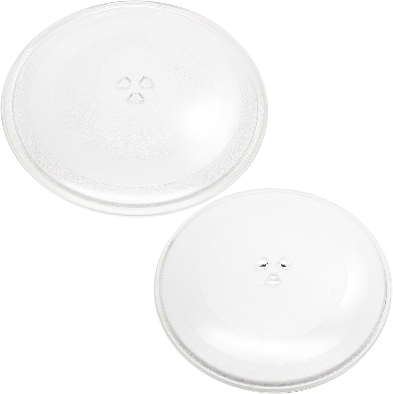 2-Pack Replacement for General Electric/G.E. JVM1790SK01 Microwave Glass Plate - Compatible with General Electric/G.E. WB49X10114 Microwave Glass Turntable Tray - 13 1/2" (345mm)