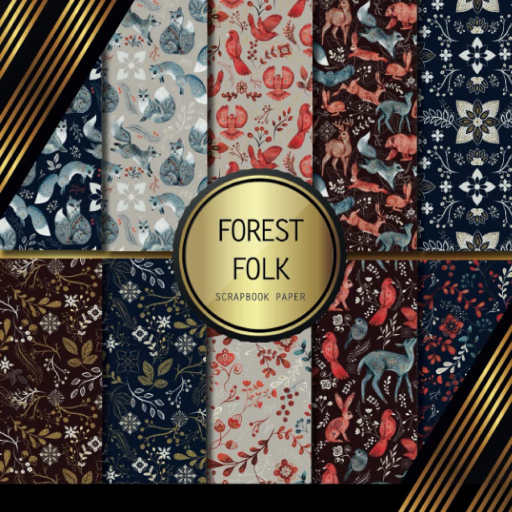 Scrapbook Paper Forest Folk Double Sided Craft Paper For Card Making