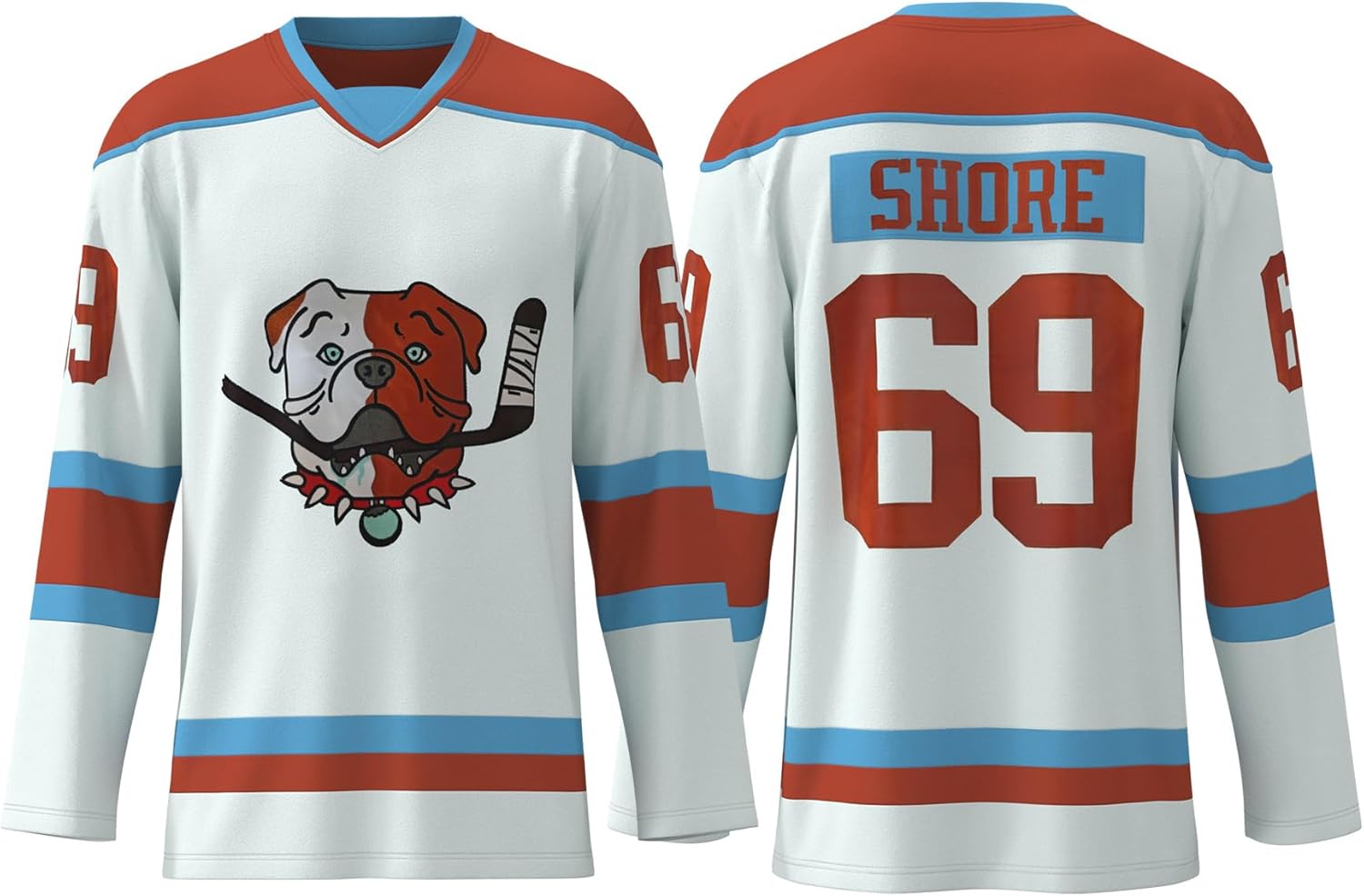 Mens/Women/Youth Hockey Jersey Retro Movie-Inspired Top for Game Day and Casual Wear