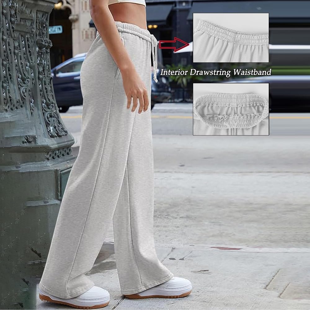 Amazon.com: Wide Leg Sweatpants Women Baggy Soft Stream