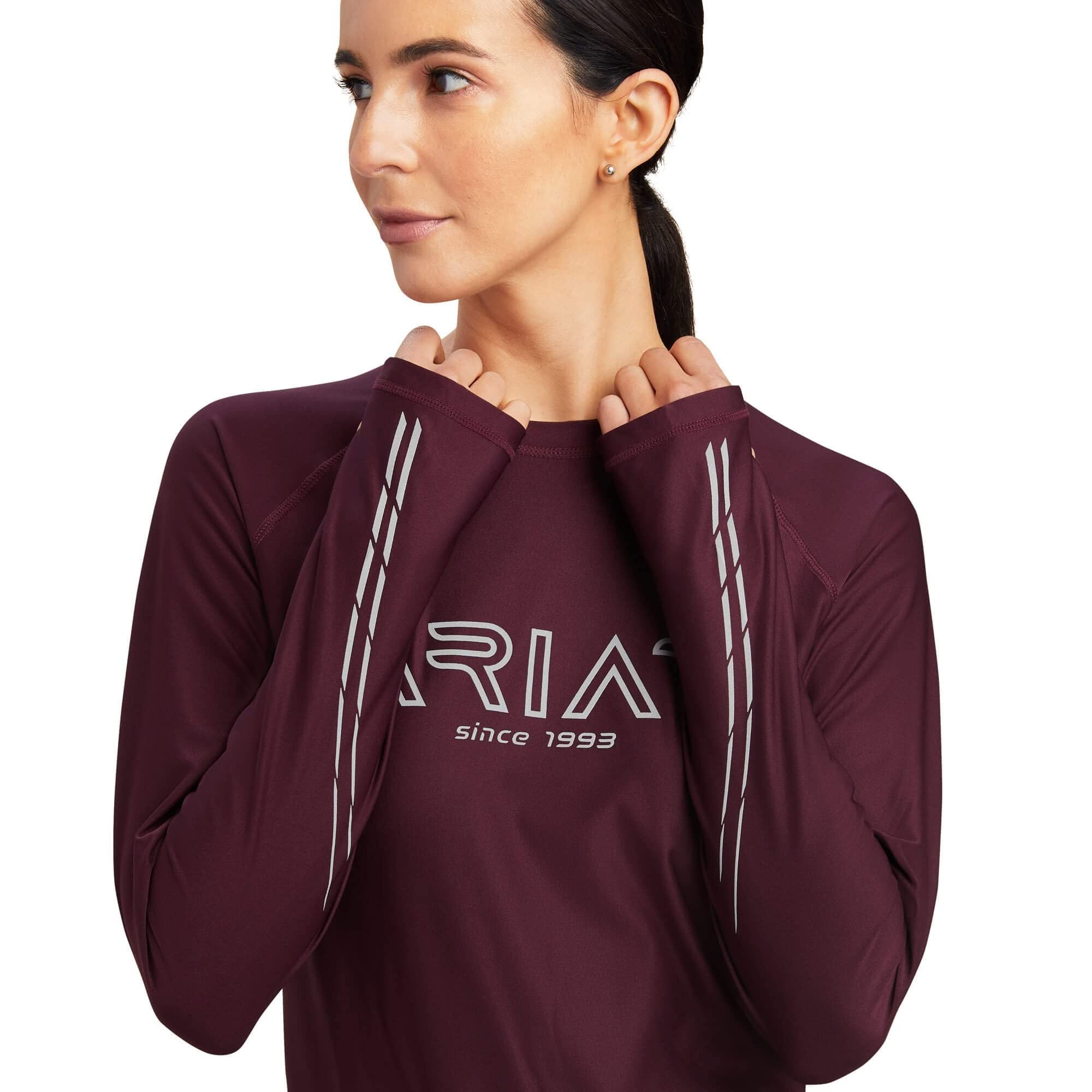 ARIAT Lumina Camiseta de manga larga para mujer - Mulberry