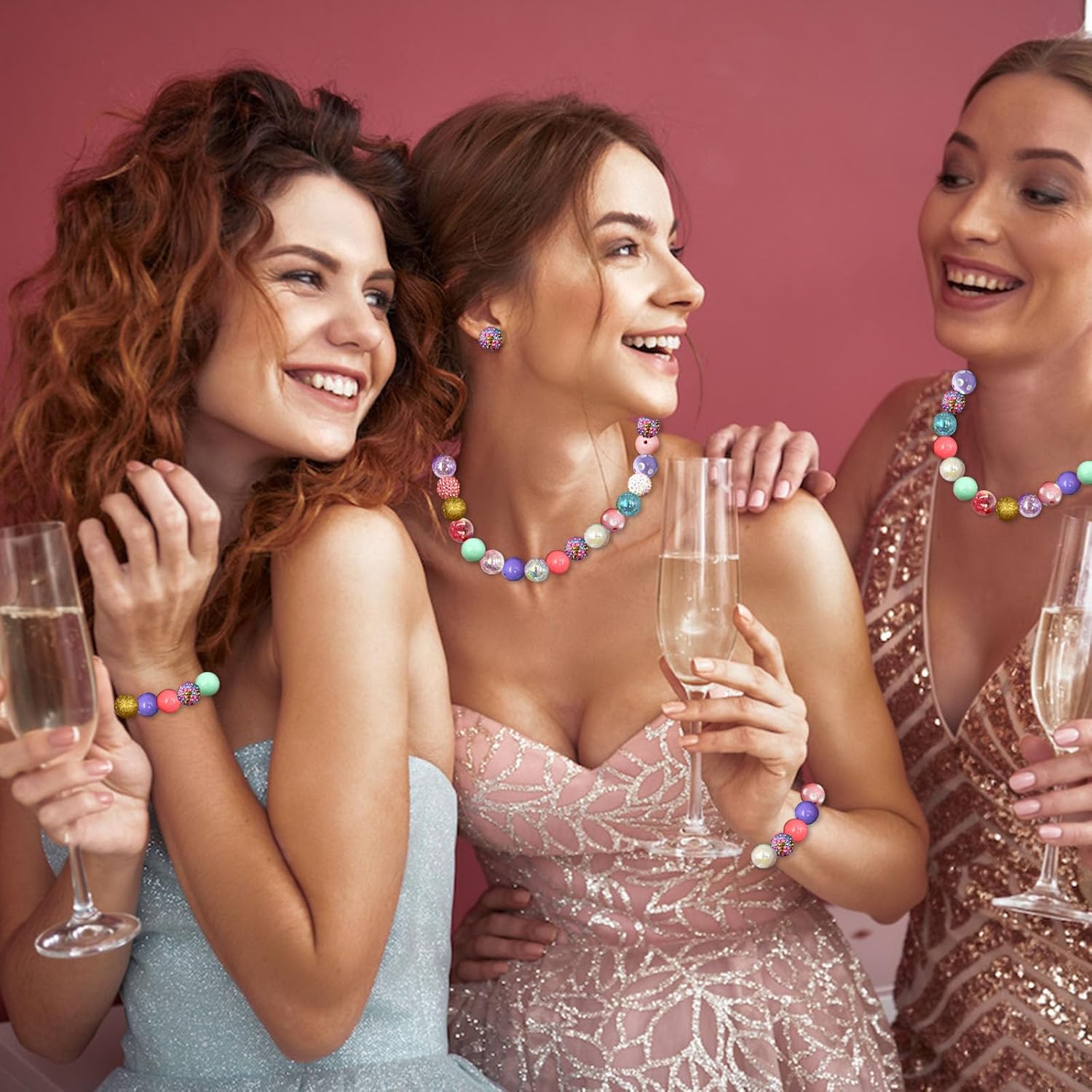 50Pcs Chunky Bubblegum Beads, 20mm Chunky Bubble Gum Beads for DIY Beadable Pens Bracelets Necklaces Pearl Beaded Craft Jewelry Making (Light Colored) - Image 6