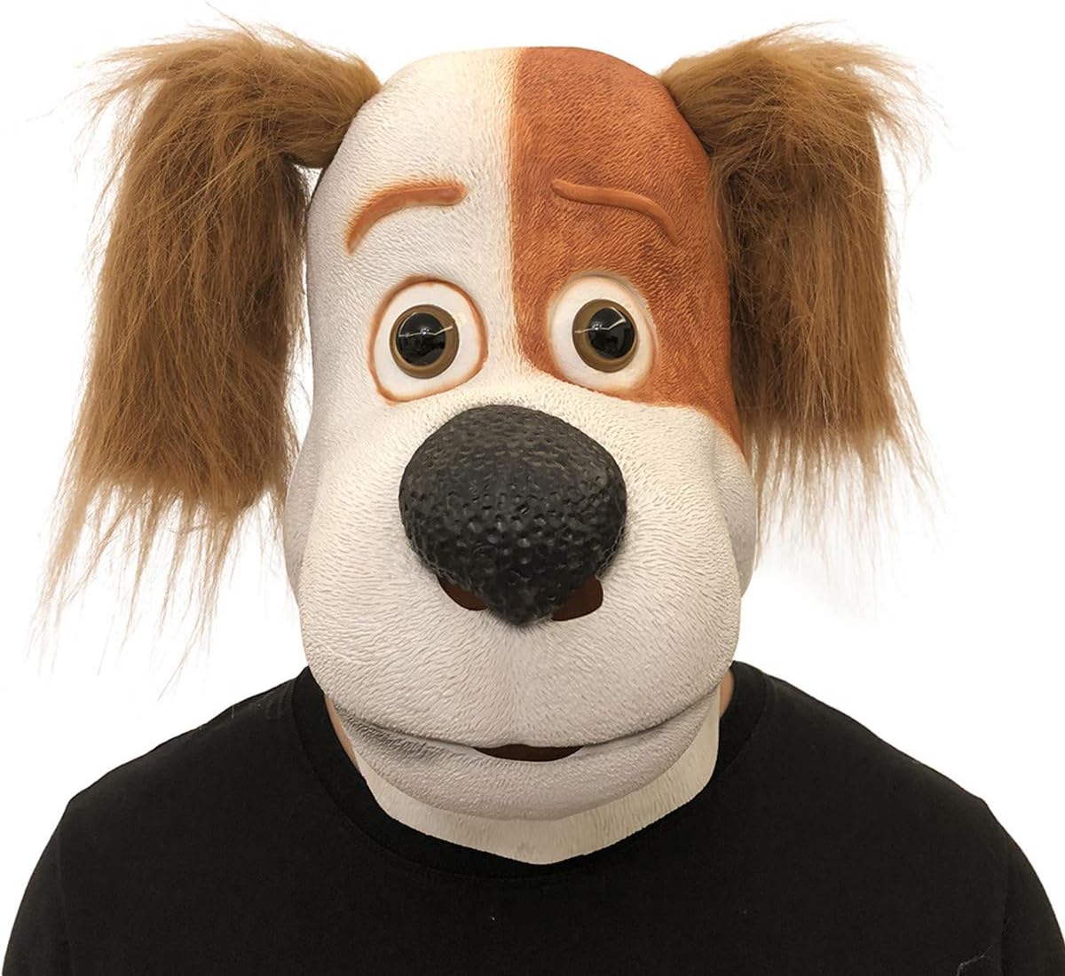 Novelty Max Dog Mask Toys Secret Life of Pets Cosplay Costume for Adult and Teenager,Ear Standing