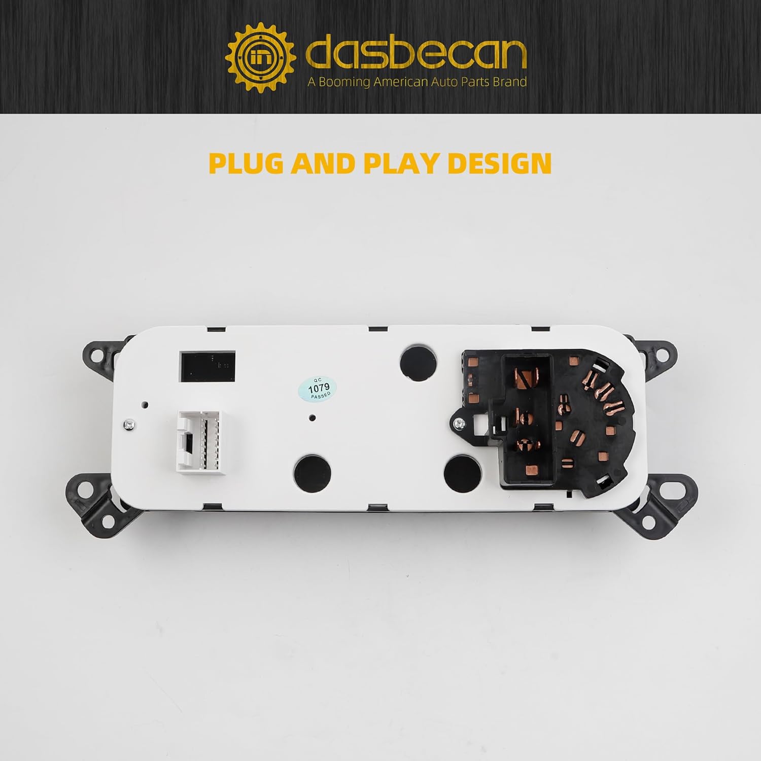Dasbecan 55057079AB HVAC Climate Control Module Conditioning Control Switch Panel AC Heater Compatible with 2006-2008 Dodge Ram 1500 2500 3500 2008-2011 Dakota Replaces# P55056569AD P55056569AC