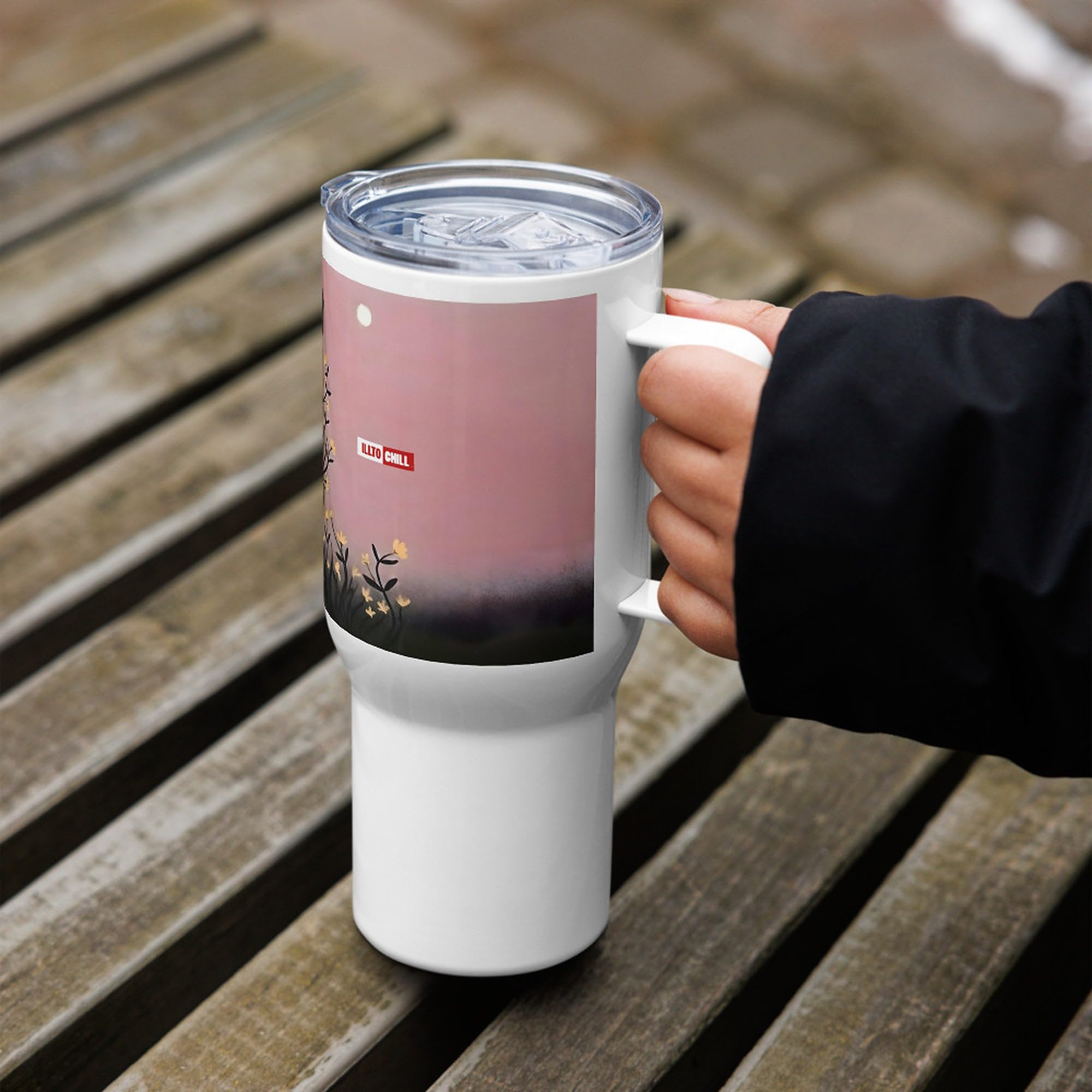 Taza de Viaje Endometriosis con Asa, Regalo para la Comunidad Endo