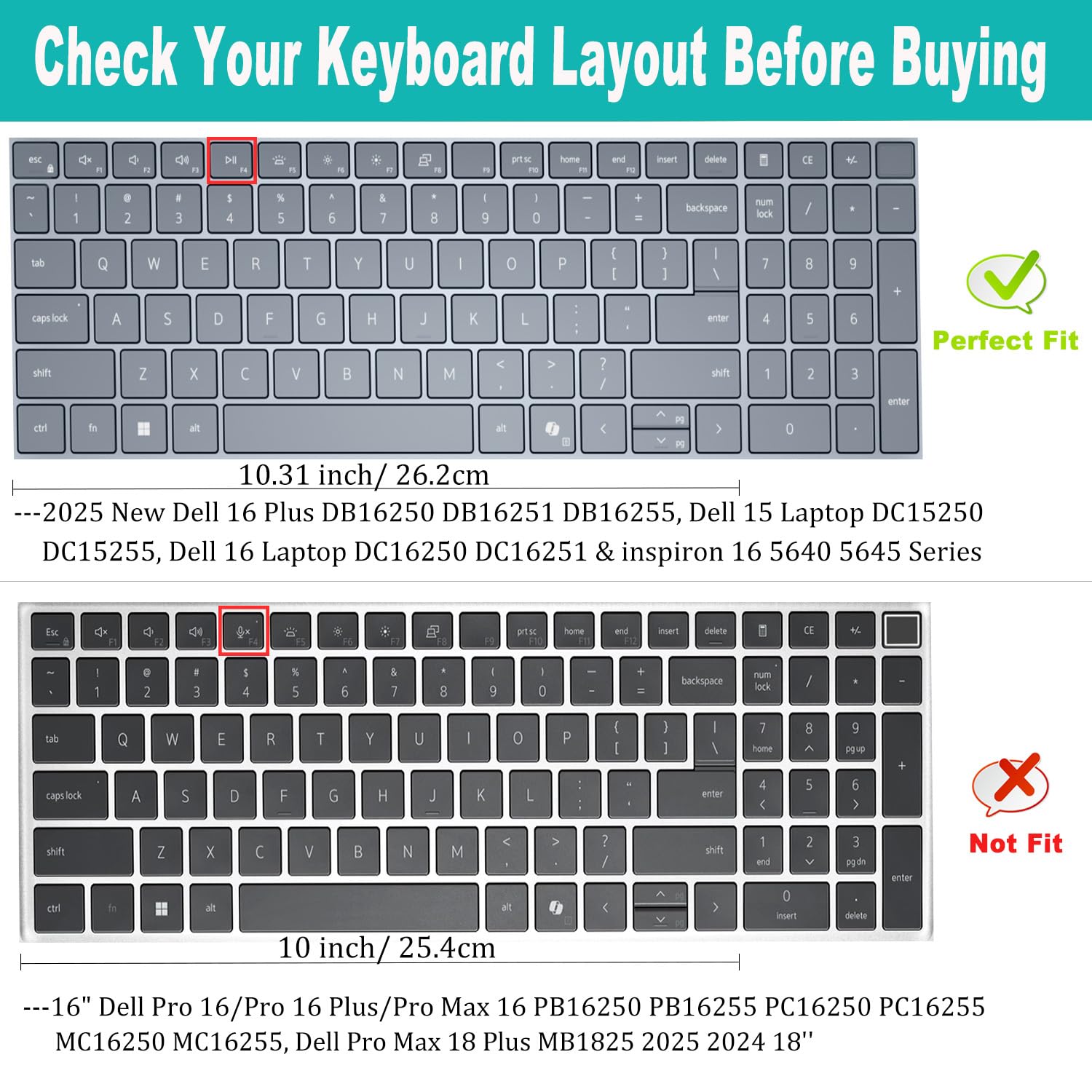 Amazon.co.jp: キーボードカバー 2025 新Dell 16 Plus DB16250 DB16251