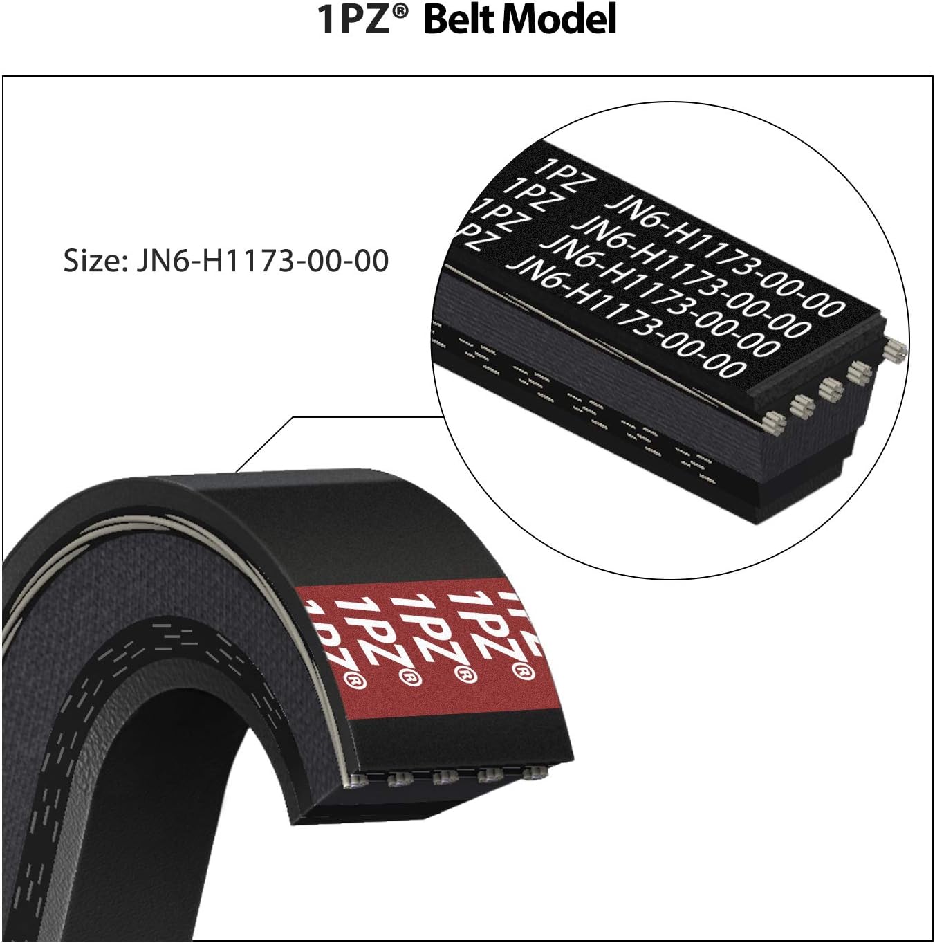 1PZ V1P-J55 Golf Cart Drive Belt & Starter Generator Belt Replacement for Yamaha G2 G5 G8 G9 G11 G14 G16 G29 4-Cycle G22 & Drive 2012.5 & Newer J55-G6241-00 J55-H1173-00 J38-81173-00 JN6-H1173-00