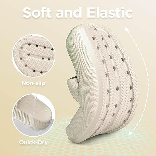 Miniatura 4 de WYSBAOSHU Sandalias deslizantes para niños y niñas, cómodas, antideslizantes, suela gruesa, para verano, ducha, piscina, playa, agua