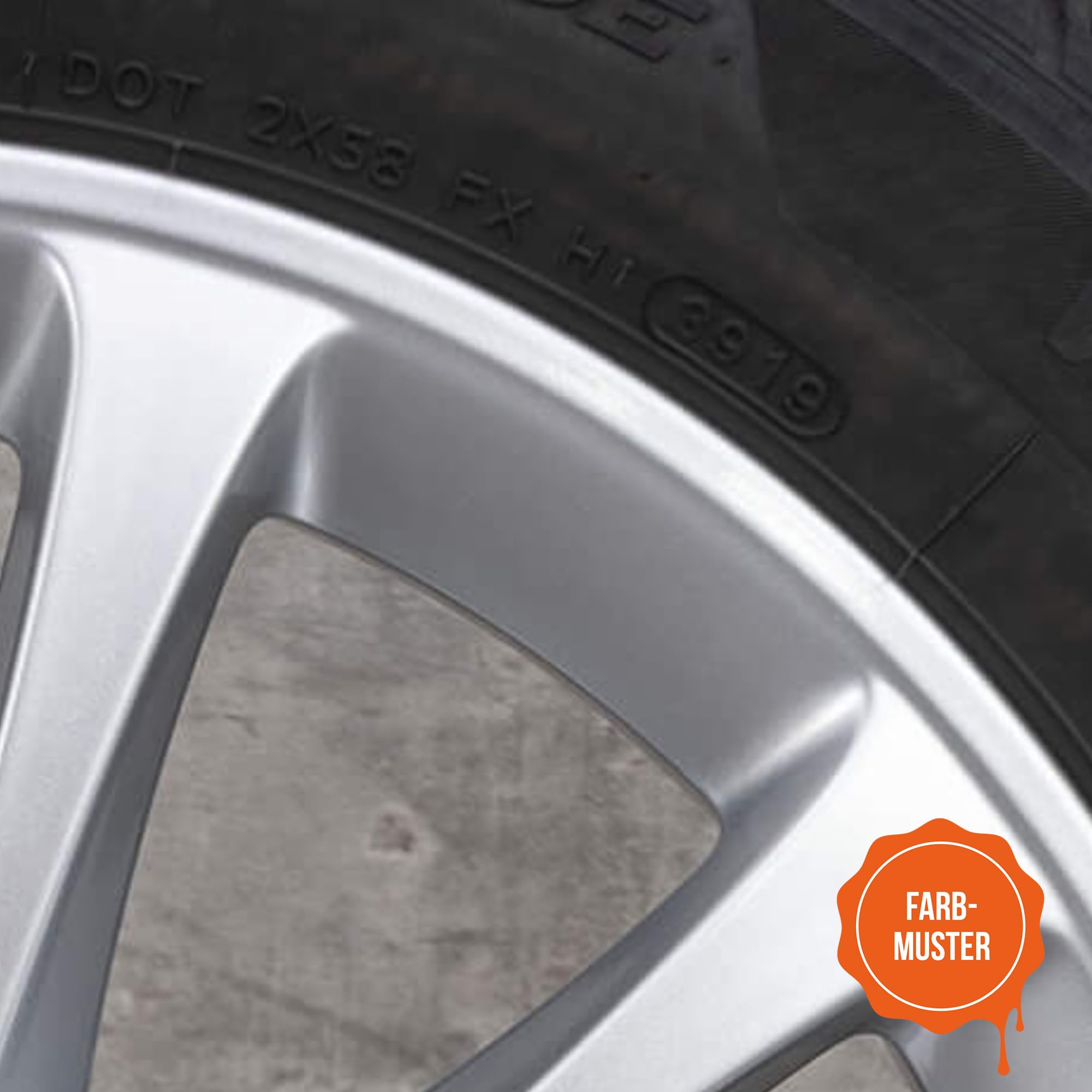 Felgenlack | passend für Farbton Mercedes vanadiumsilber DB9-788 | High-Solid | 1K Original OEM Felgenlack | Lackdose 1000 ml | für Reparatur- als auch Komplettlackierung
