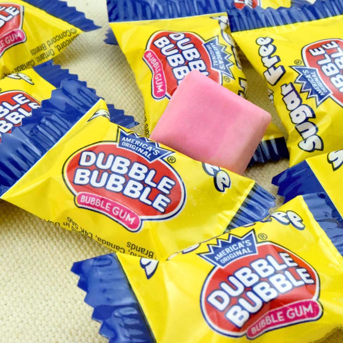 Tootsie Roll Sugar Free Dubble Bubble - Individually Wrapped Bubble Gum - Peanut Free, Gluten Free Chewing Gum - 3.5 oz. Bag (Pack of 12)
