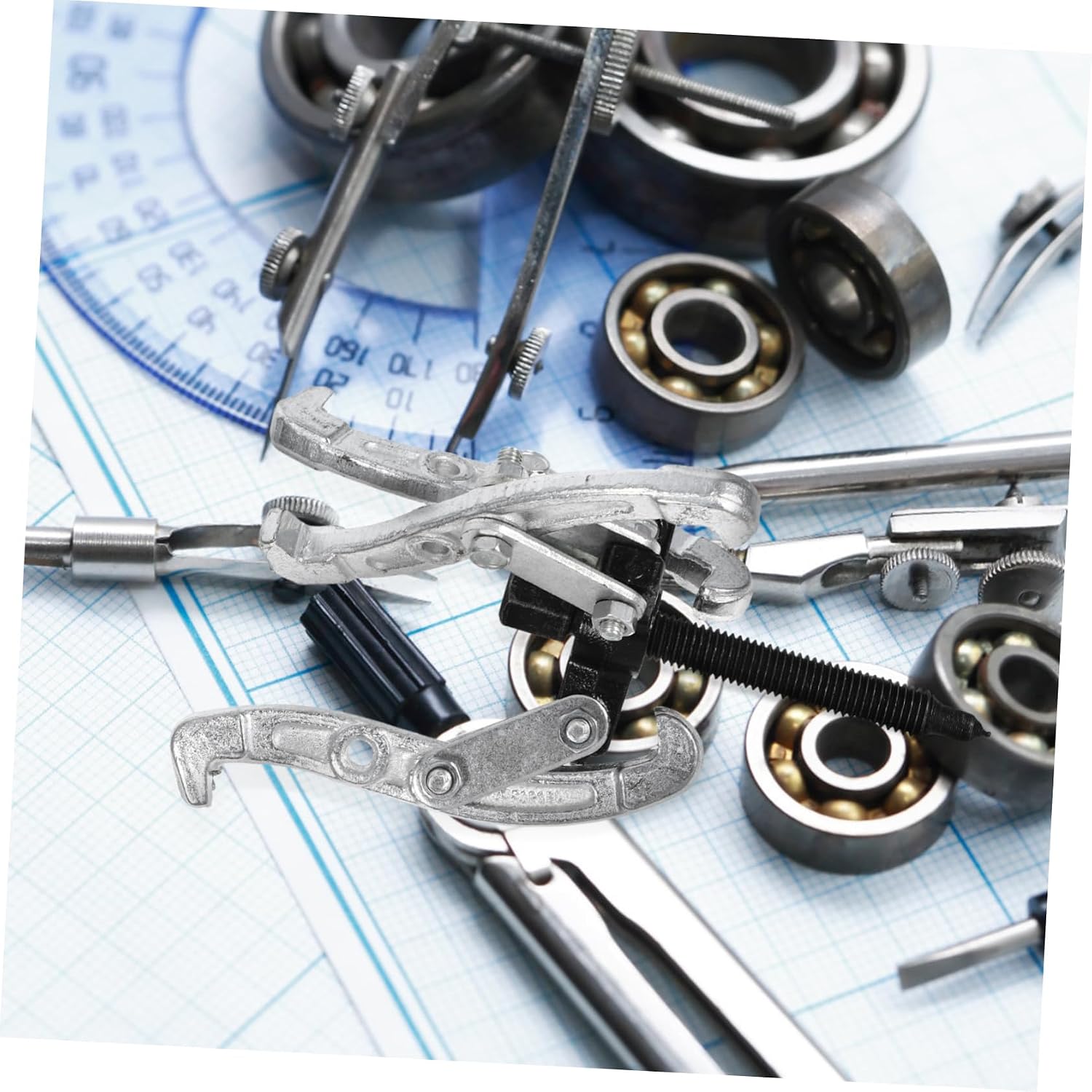 1pc Three-jaw Puller Tool for Gears and Bearings Heavy- Remover for Disassembling Pulleys and Design