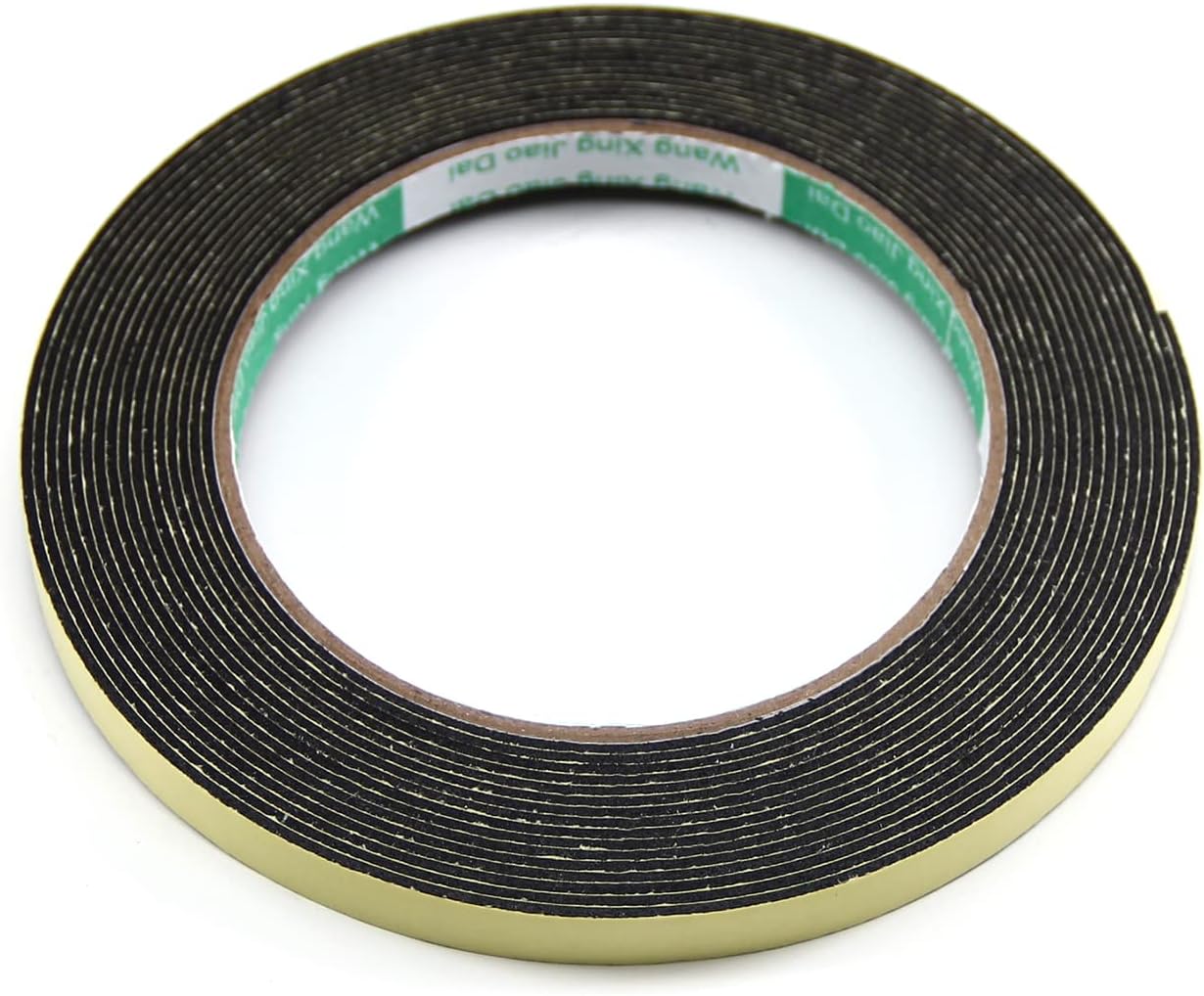 Othmro 1 Roll Weather Stripping Insulation, 16.4 Feet x 0.3 Inch x 0.04 Inch, Black, Polyurethane (PU), For Window and Door
